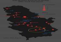 Mapa protesta u Srbiji